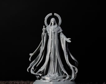 The dark priest miniature D&D, Pathfinder, Fantasy 3d printed resin miniature