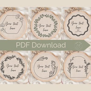 カスタム刺繍パターン（PDFパターン）