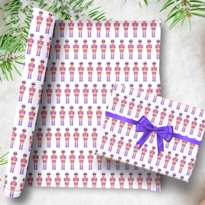 Purple Drummer Boy Gift Wrap for the Holidays | Festive Wrapping Paper, Holidays, Christmas, LGBTQ+, Gay Christmas Wrap, Purple Christmas