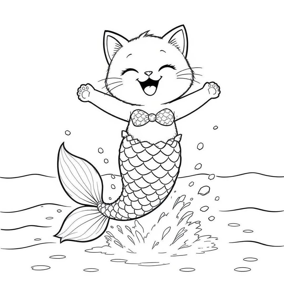 Merkitty Jumping Out of the Water - Etsy