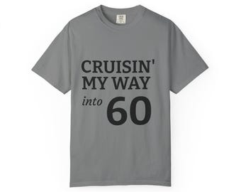 Camiseta "Rumbo a los 60" / Camiseta para el 60 cumpleaños, Camiseta de aniversario