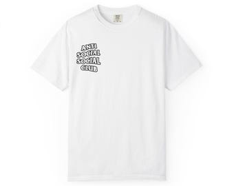 Camiseta gráfica Anti Social Social Club / Camiseta con logo en texto blanco
