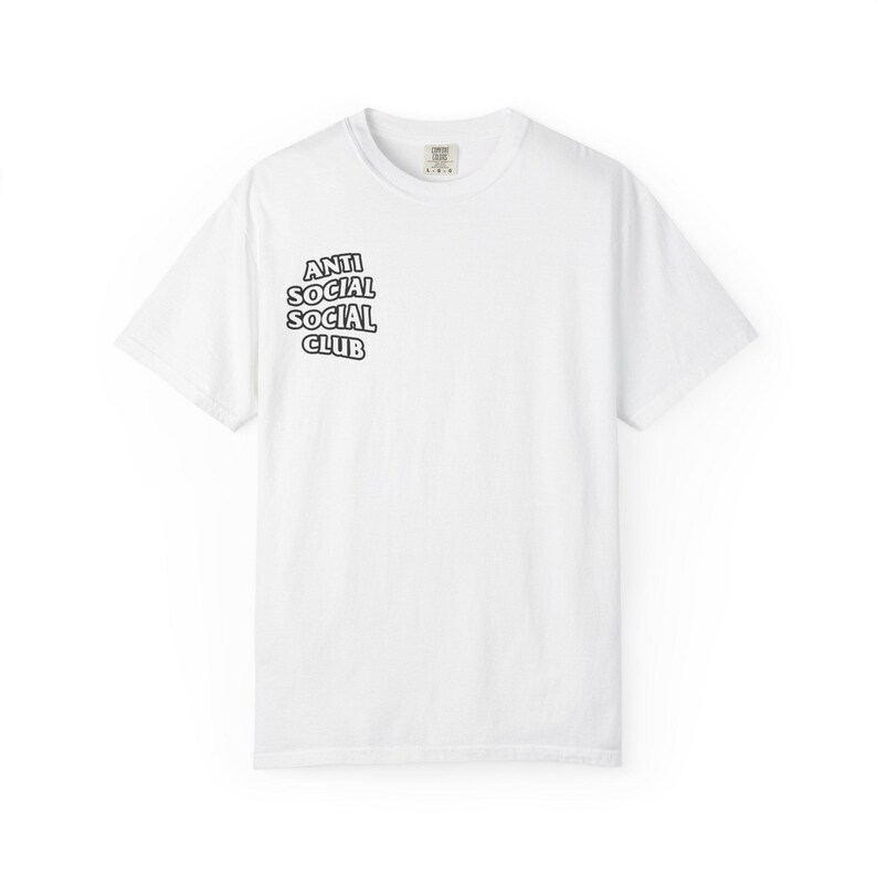 Camiseta gráfica Anti Social Social Club / Camiseta con logo en texto blanco imagen 1