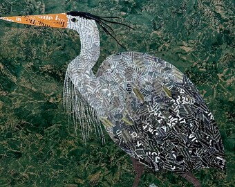 Deliberate - original mixed media collage