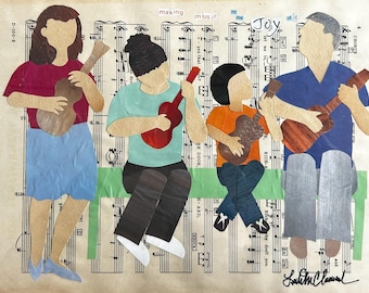 Making Music for the Joy of It #2 - giclee reproduction - 8" x 10"