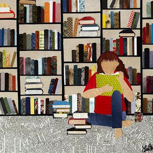 Her Happy Place - giclee reproduction 8x10