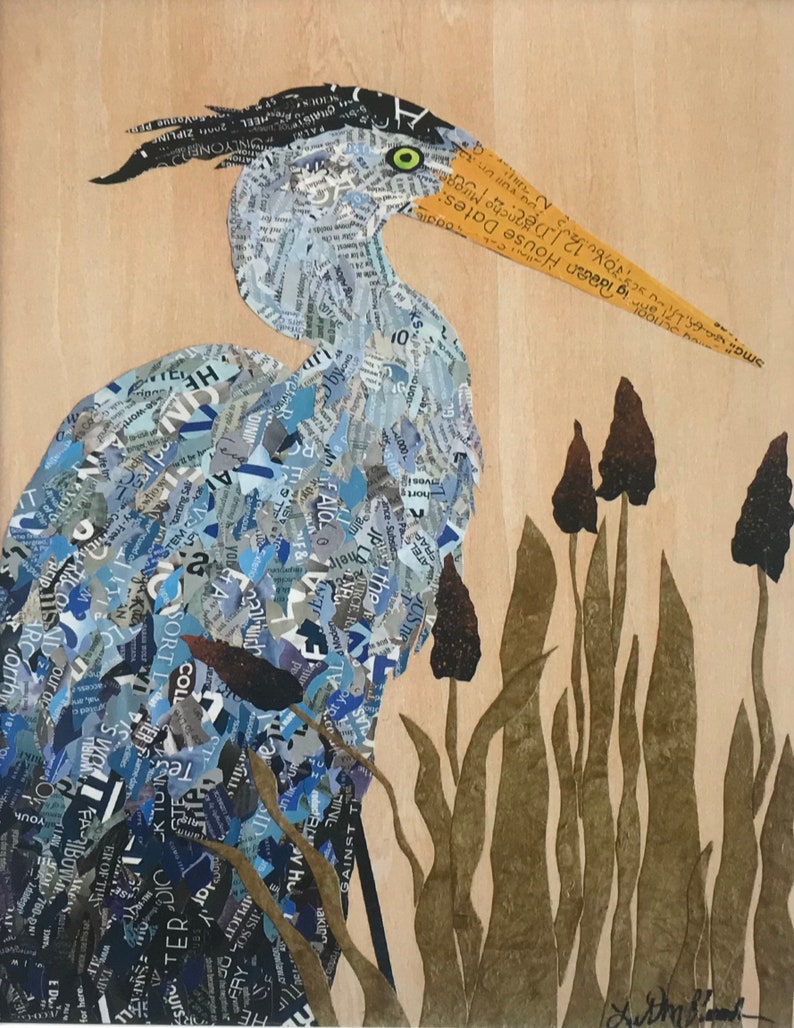 The Heron giclee reproduction 10x8 image 1