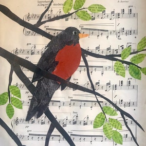The Robin's Return - giclee reproduction 10x8