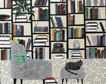 Modern Vibe #23 - original paper collage art - wall art