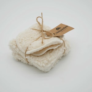 Paquete variado de discos limpiadores reutilizables de algodón orgánico