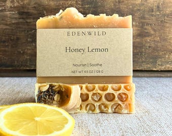 Mydło z mleka koziego do skóry wrażliwej | Miód + Płatki owsiane | Nawilżające mydło naturalne | Delikatna pielęgnacja skóry