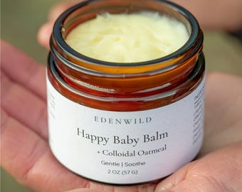 Organic Tallow Moisturizer with Colloidal Oatmeal for Sensitive Skin | Unscented | Gentle for Whole Family | New Mom | Baby Shower Gift