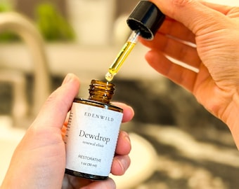 Dewdrop Organic Renewal Serum | Natural Skincare | Antioxidant Rich | Pomegranate + Marula + Meadowfoam | Aging Skin | Deep Nourishment