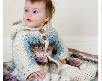 Adorable Baby Cardigan Crochet Pattern – Beginner-Friendly PDF for Handmade Infant Sweater