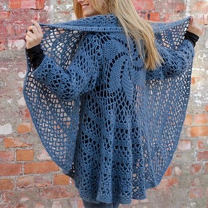 Boho Lace Circle Vest Crochet Pattern, Mandala Summer Cardigan, Detailed Crochet  Tutorial, Download PDF