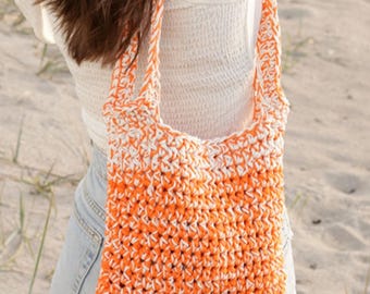 Patrón de bolso bandolera de crochet, tutorial para bolso de hombro texturizado (PDF)