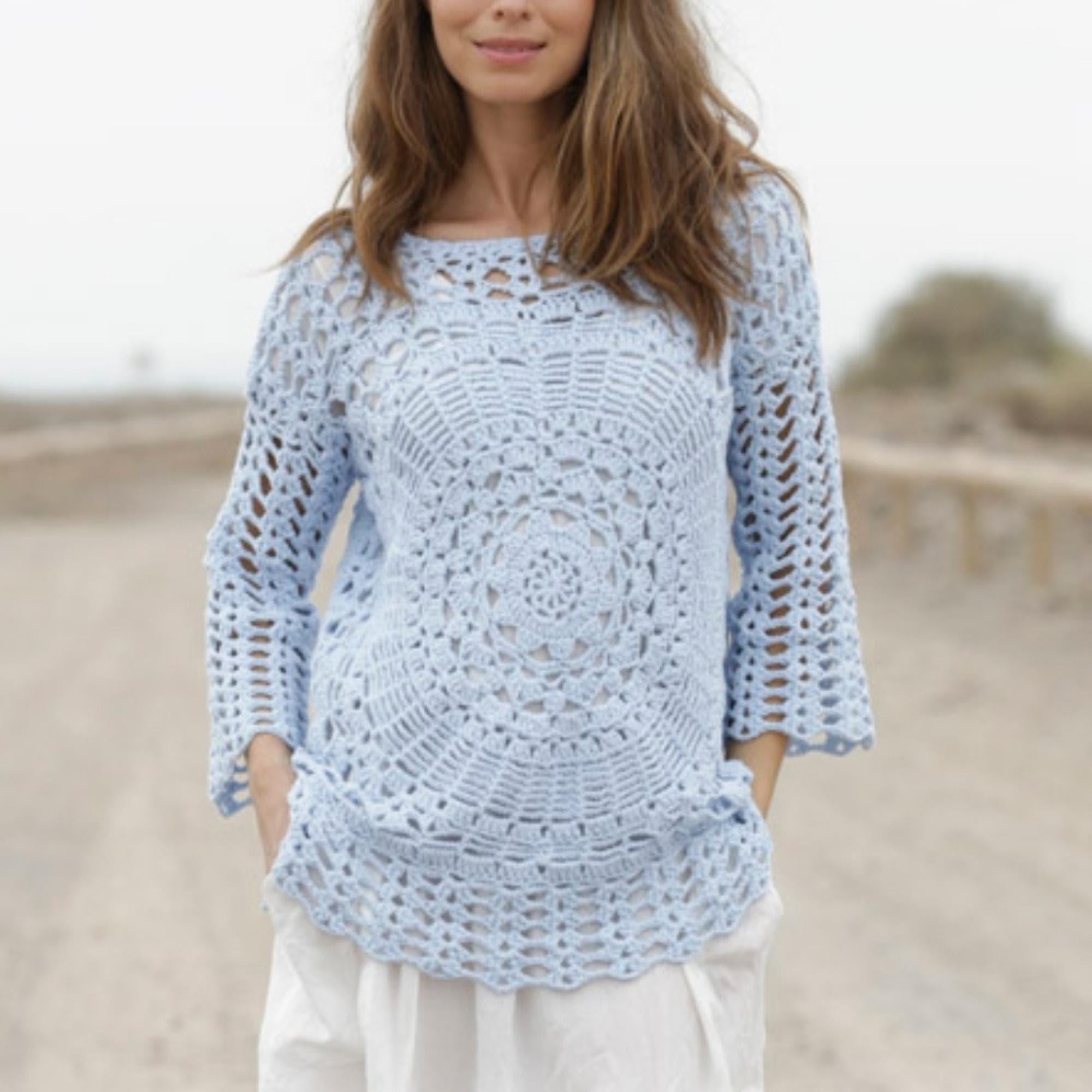 40 Crochet Blouse Patterns with Lace, Wraps, and Granny Squares 23 Boho Lace Crochet Blouse