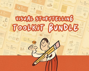 Visual Storytelling Workbook Bundle: Draw People, Icons, Metaphors (Instant PDF Download)