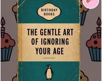 0774 Funny Birthday Card, Book Lover Birthday Card, Vintage Book Birthday Card, Funny Birthday Card for Friend, Literary Gift