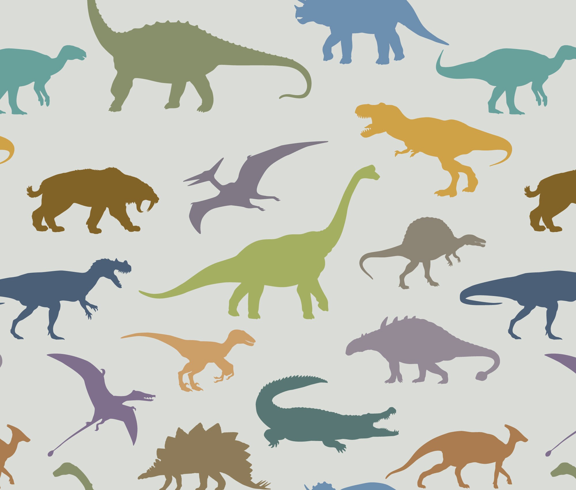 Dinosaur wallpaper Kids removable wallpaper Peel and Stick Etsy