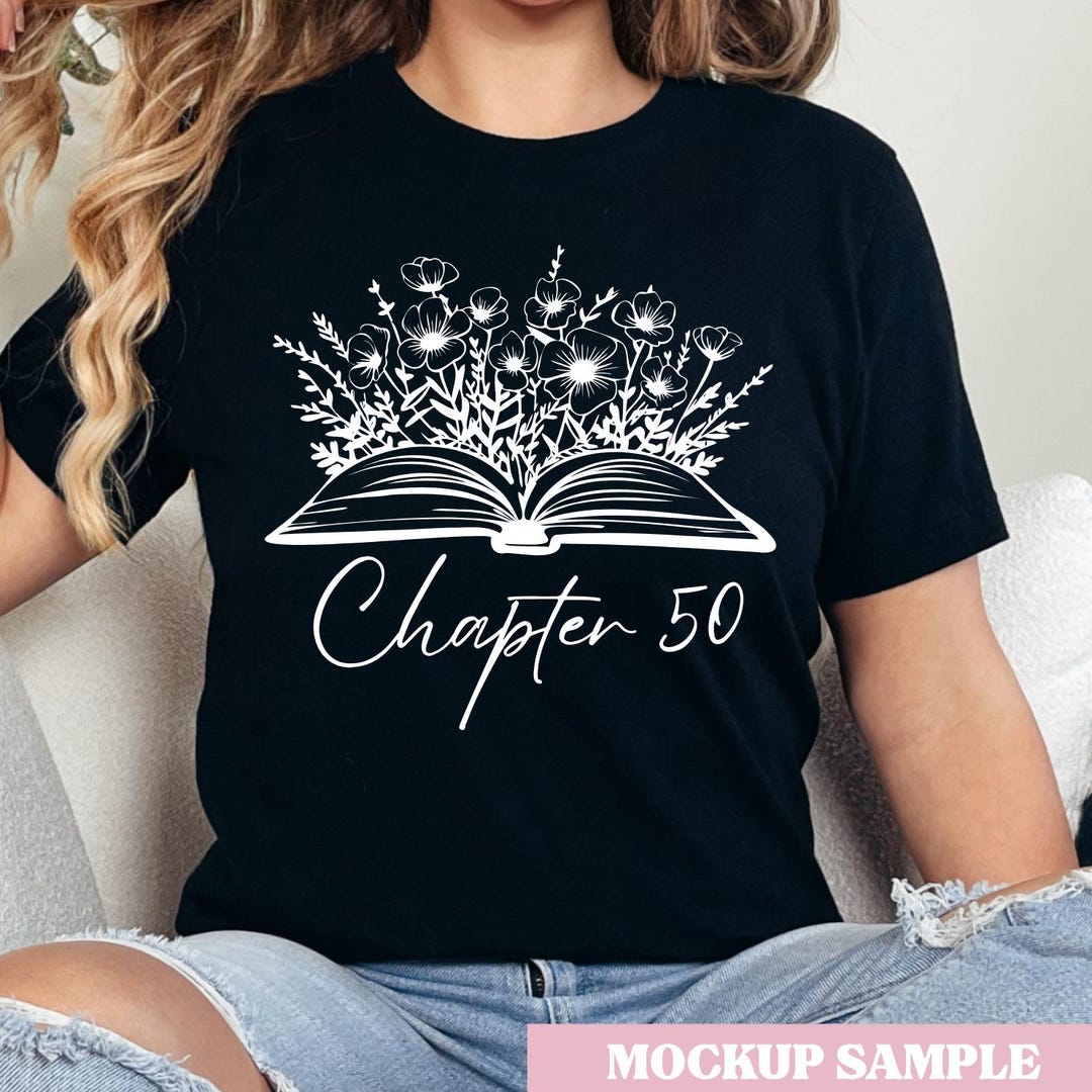 Chapter 50 PNG: Bookish 50th Birthday Clipart (digital Download) - Etsy