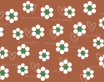 Mexican Clay white flowers Wrap PNG: cielito lindo flower pattern (Digital Download)