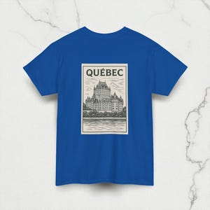 Quebec Chateau Frontenac Unisex Tee, Quebec Canada T-Shirt, Historical Landmark Shirt, Gift for History Buff, French Canadian Souvenir,