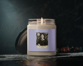 Vintage Emily Dickinson Portrait Candle | 9oz Scented Soy Candle