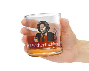Lit Icon Whiskey Glass: Witty Literary Gift for Writers