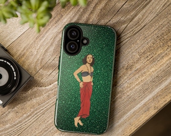 Green Glitter Texture Phone Case | Tough Phone Case