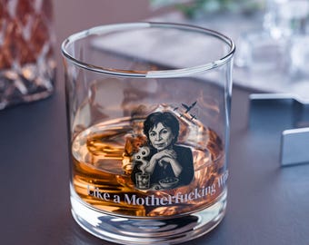 Lit Icon Rocks Glass, Literary Gift for Writers