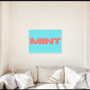Geordie Slang Print: MINT North East Art