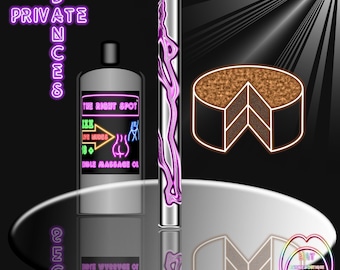 The Right Spot™ Edible Massage Oil - German Chocolate Cake Custom Flavored Vegan Water Based Sensual Body Oil with Aloe