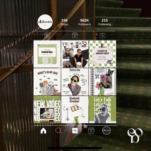 Content Creator Aesthetic Instagram Template, Scrapbook Canva Bundle voor Social Media Manager Influencers ios core