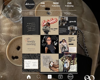 Social Media Manager & Content Creator Instagram Templates Pinterest-Inspired Trending Templates