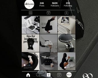 Digital Marketing Agency Content Creator Instagram Templates Trending Templates Canva Bundle (Digital Download)