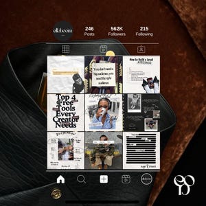 Y2K Content Creator Aesthetic Instagram Template, Scrapbook Canva Bundle for Social Media Manager Influencers ios core