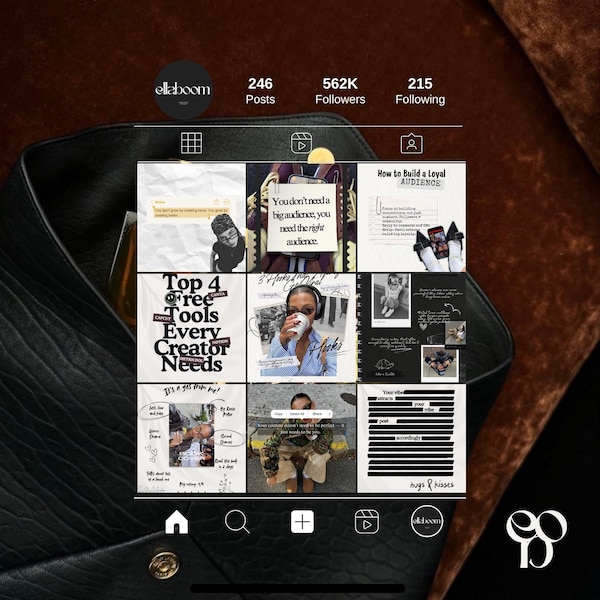 Y2K Content Creator Aesthetic Instagram Template, Scrapbook Canva Bundle for Social Media Manager Influencers ios core