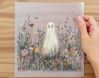 Ready to press DTF, Floral Ghost, Halloween Transfer, Halloween Ghost With Flowers, Halloween Dtf, Cute Floral Ghost Dtf, Floral Ghost Gifts