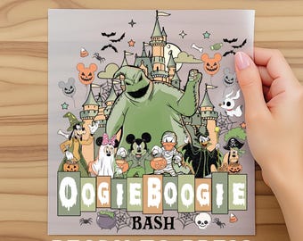 Oogie Boogie Bash DTF, Halloween Disney DTF, Nightmare Before Christmas DTF Transfer, Halloween 2026 Dtf Gift, Ready to Press Shirt Design