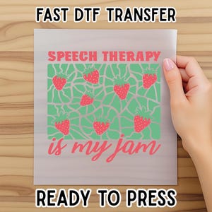 Speech Language Pathologist DTF Transfer: Teacher Appreciation Gift