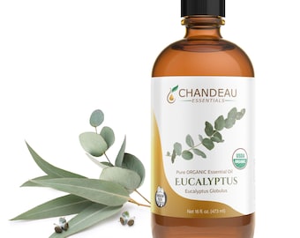 Organic Eucalyptus Essential Oil 16 oz: Pure, Steam-Distilled, Aromatherapy