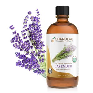 16 oz USDA Organic Lavender Essential Oil: Aromatherapy, Soap Making