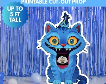 Derpy the Tiger Standee K-pop Party Photo Booth Prop (Digital Download)
