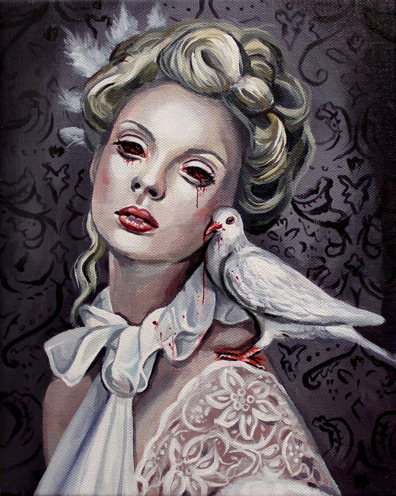 Dark Art Print stepsister Gothic Art Dark Etsy