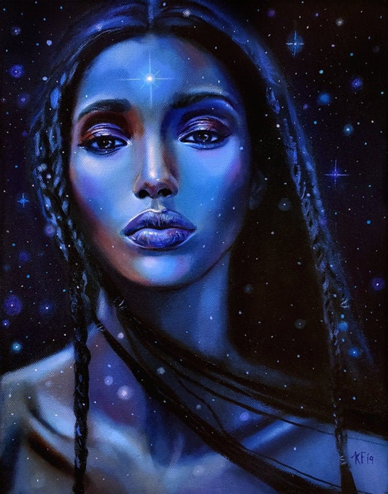 Egyptian Goddess Print the Goddess Nut Goddess Etsy