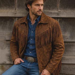 90s Mens Western Jacket - Etsy
