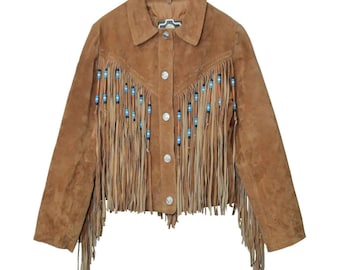 Dammockajacka med fransar | Western Cowgirl-kappa | Boho, Rodeo, Vintagekläder