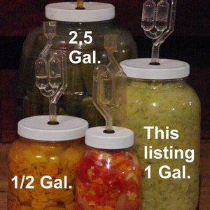 The Pickle Meister Glass Fermentation / Sauerkraut Jar 1gal image 3