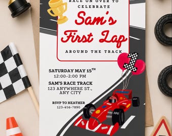Invitation anniversaire premier tour de piste